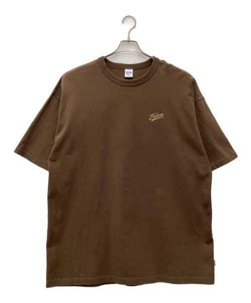 KEBOZ（ケボズ）KEBOZ (ケボズ) 半袖カットソー ブラウン サイズ:SIZE XLの古着・服飾アイテム