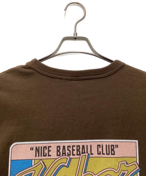 KEBOZ（ケボズ）KEBOZ (ケボズ) 半袖カットソー ブラウン サイズ:SIZE XLの古着・服飾アイテム