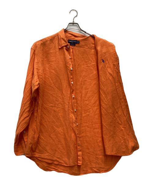 POLO RALPH LAUREN（ポロ・ラルフローレン）POLO RALPH LAUREN (ポロ・ラルフローレン) BLAKE 長袖シャツ 90s オレンジ サイズ:SIZE XLの古着・服飾アイテム