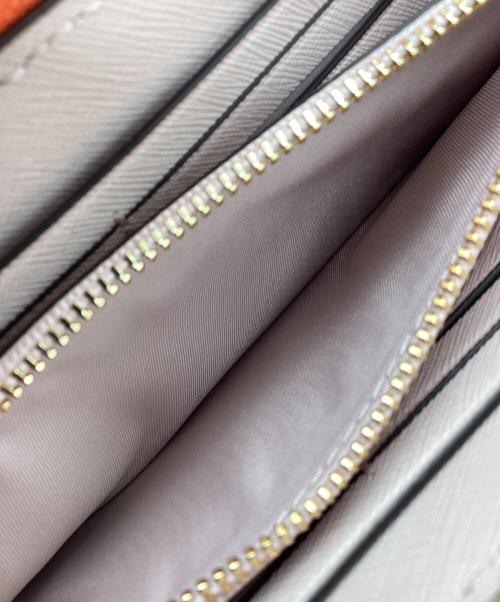 TORY BURCH（トリーバーチ）TORY BURCH (トリーバーチ) 長財布 オレンジ×ベージュの古着・服飾アイテム