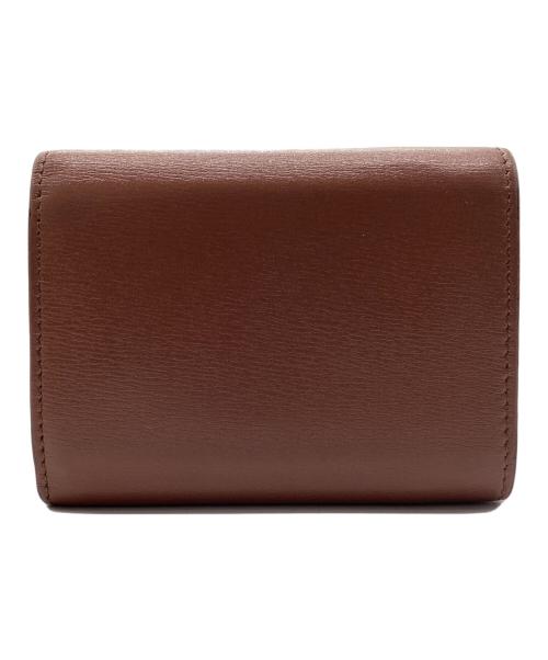 JIL SANDER（ジルサンダー）JIL SANDER (ジルサンダー) 3つ折り財布 オリガミ ブラウンの古着・服飾アイテム