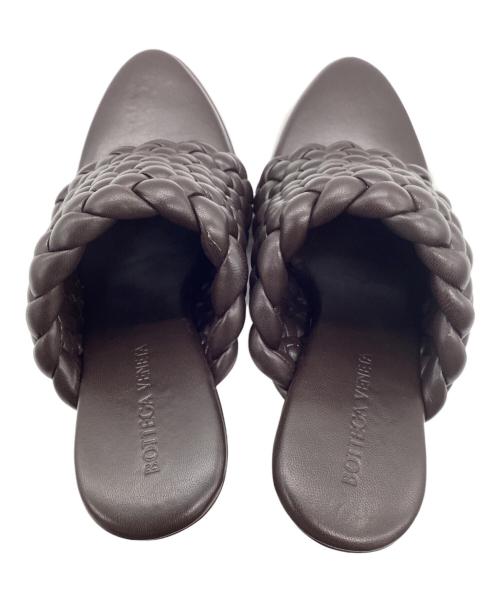 BOTTEGA VENETA（ボッテガベネタ）BOTTEGA VENETA (ボッテガベネタ) レザーサンダル ブラウン サイズ:SIZE 38の古着・服飾アイテム