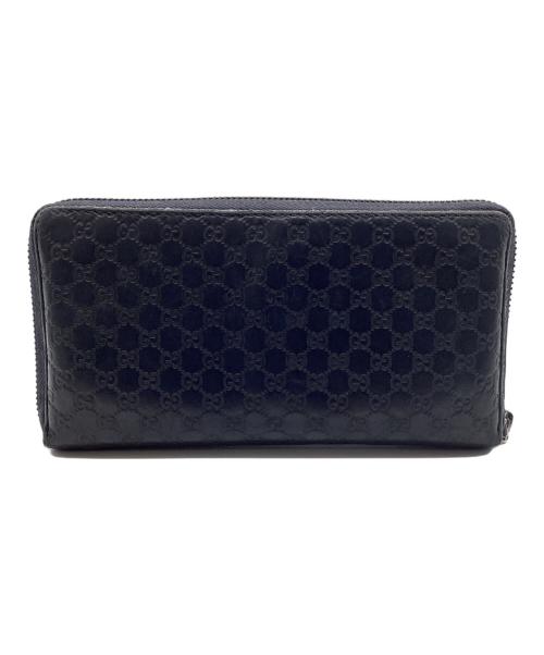 GUCCI（グッチ）GUCCI (グッチ) 長財布 GG ブラックの古着・服飾アイテム
