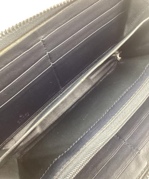 GUCCI（グッチ）GUCCI (グッチ) 長財布 GG ブラックの古着・服飾アイテム