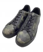 COACHコーチ）の古着「シグネチャー・カモプリント スニーカー」｜オリーブ×ブラック