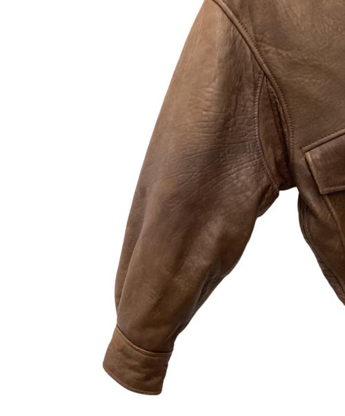 DAF（ダフ）DAF (ダフ) レザーフライトジャケット USA製 ブラウン サイズ:SIZE Sの古着・服飾アイテム