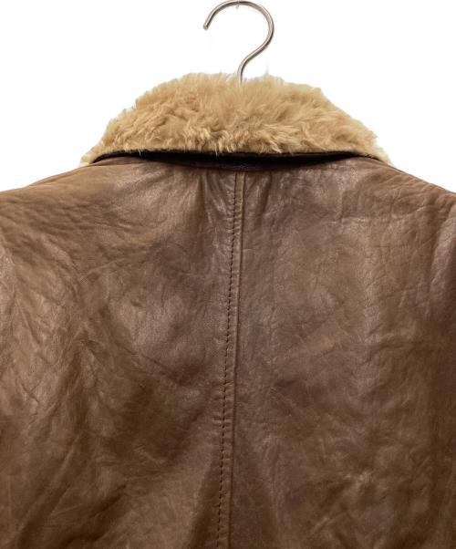 DAF（ダフ）DAF (ダフ) レザーフライトジャケット USA製 ブラウン サイズ:SIZE Sの古着・服飾アイテム