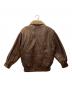 DAF (ダフ) レザーフライトジャケット USA製 ブラウン サイズ:SIZE S：9000円