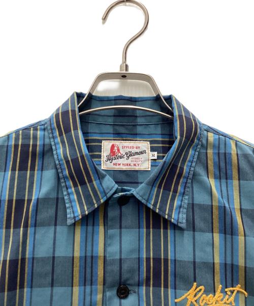 Hysteric Glamour（ヒステリックグラマー）Hysteric Glamour (ヒステリックグラマー) オープンカラーシャツ スカイブルー サイズ:SIZE Mの古着・服飾アイテム