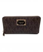 MICHAEL KORSマイケル・コース）の古着「ラウンドファスナー財布」｜ブラウン