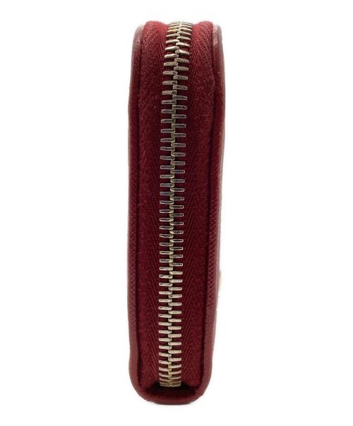 PRADA（プラダ）PRADA (プラダ) ラウンドファスナー財布 レッド×オレンジの古着・服飾アイテム