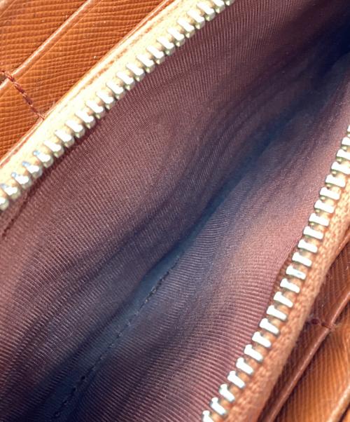 PRADA（プラダ）PRADA (プラダ) ラウンドファスナー財布 レッド×オレンジの古着・服飾アイテム