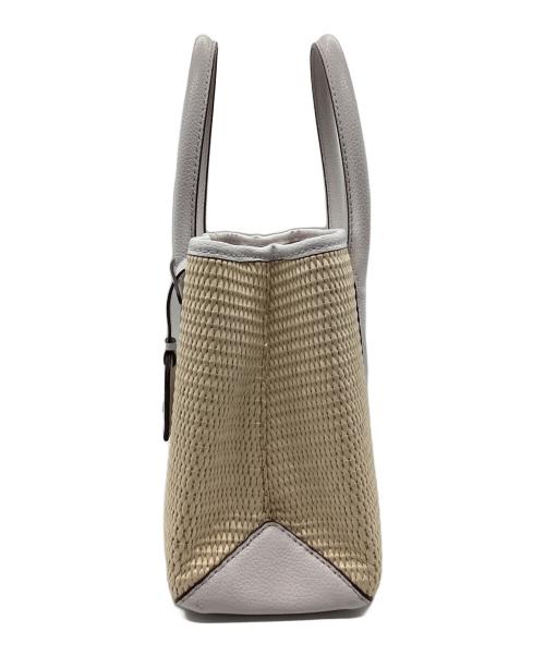 Kate Spade（ケイトスペード）Kate Spade (ケイトスペード) ハンドバッグ ベージュ×ホワイトの古着・服飾アイテム