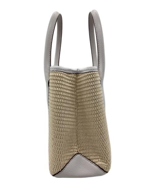 Kate Spade（ケイトスペード）Kate Spade (ケイトスペード) ハンドバッグ ベージュ×ホワイトの古着・服飾アイテム