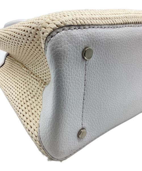 Kate Spade（ケイトスペード）Kate Spade (ケイトスペード) ハンドバッグ ベージュ×ホワイトの古着・服飾アイテム