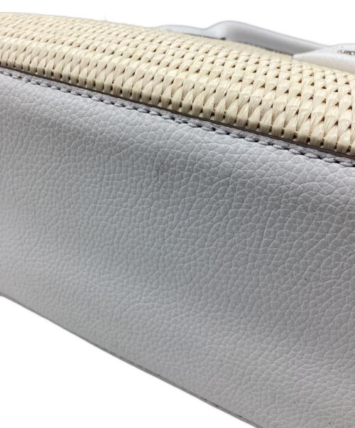 Kate Spade（ケイトスペード）Kate Spade (ケイトスペード) ハンドバッグ ベージュ×ホワイトの古着・服飾アイテム