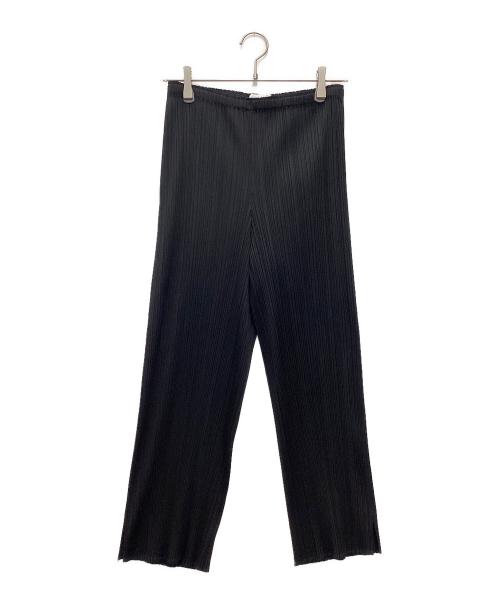 ISSEY MIYAKE（イッセイミヤケ）ISSEY MIYAKE (イッセイミヤケ) プリーツパンツ ブラック サイズ: SIZE 5の古着・服飾アイテム