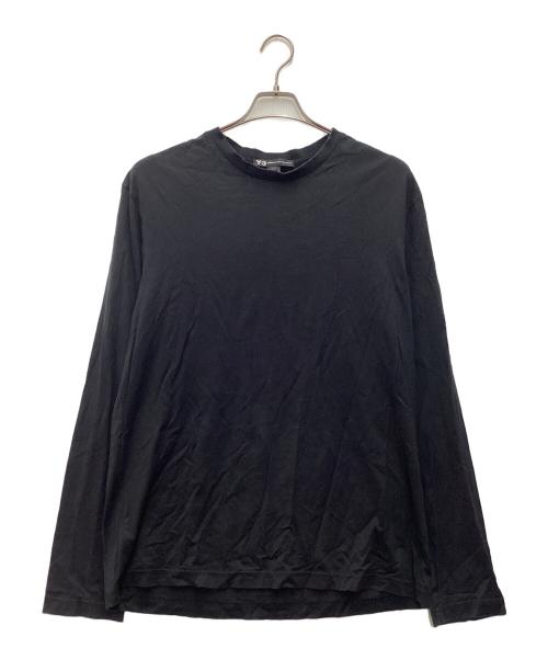 adidas（アディダス）adidas (アディダス) 長袖カットソー Y-3 ブラック サイズ:SIZE Mの古着・服飾アイテム