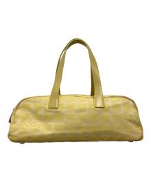 CHANEL（シャネル）の古着「ニュートラベルライン ミニボストンバッグ」｜イエロー