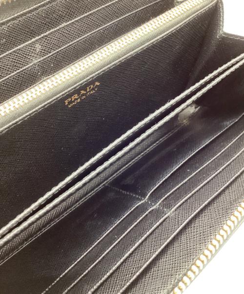 PRADA（プラダ）PRADA (プラダ) リボンウォレット 長財布 ブラックの古着・服飾アイテム