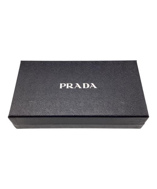 PRADA（プラダ）PRADA (プラダ) リボンウォレット 長財布 ブラックの古着・服飾アイテム