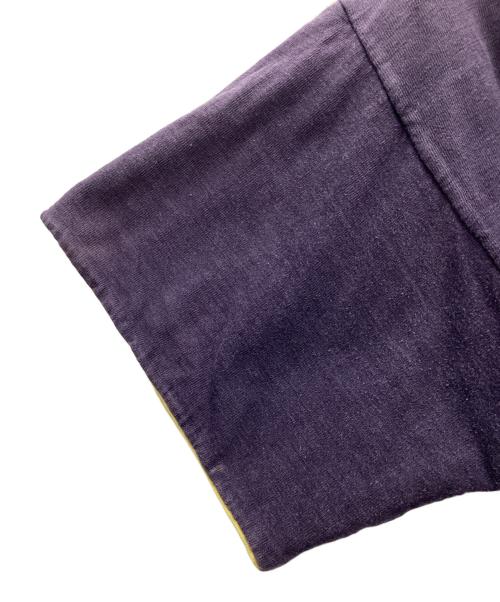 Champion（チャンピオン）Champion (チャンピオン) ランタグリバーシブルTシャツ 推定50’s イエロー×ネイビー サイズ:SIZE 不明の古着・服飾アイテム