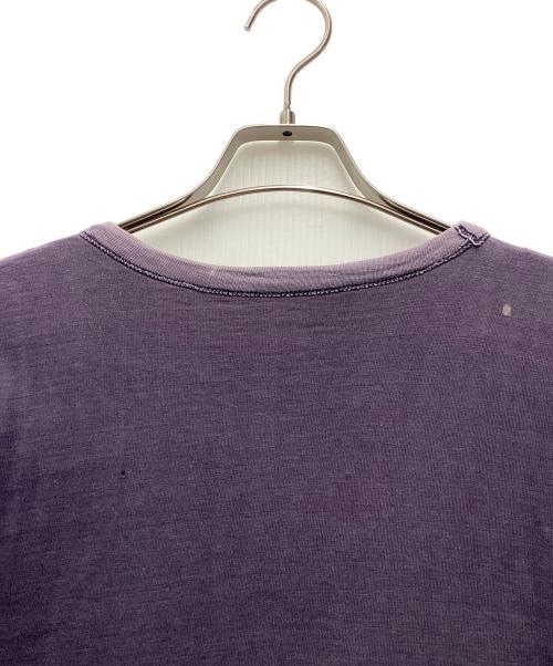 Champion（チャンピオン）Champion (チャンピオン) ランタグリバーシブルTシャツ 推定50’s イエロー×ネイビー サイズ:SIZE 不明の古着・服飾アイテム