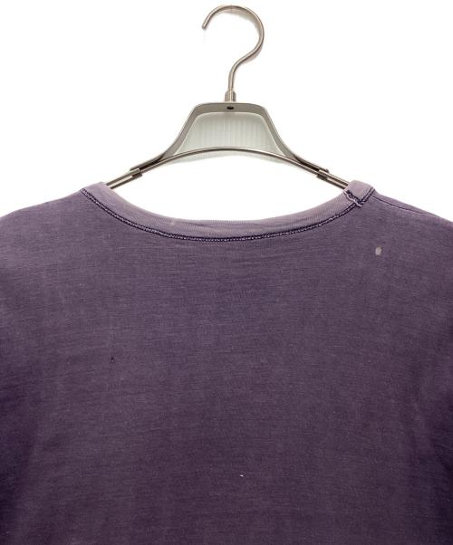 Champion（チャンピオン）Champion (チャンピオン) ランタグリバーシブルTシャツ 推定50’s vintage イエロー×ネイビー サイズ:SIZE 不明の古着・服飾アイテム