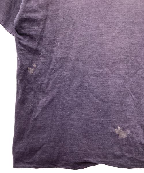 Champion（チャンピオン）Champion (チャンピオン) ランタグリバーシブルTシャツ 推定50’s イエロー×ネイビー サイズ:SIZE 不明の古着・服飾アイテム