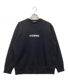 COMME des GARCONS HOMME（コムデギャルソン オム）の古着「クルーネックスウェット」｜ブラック