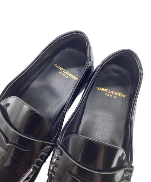 Saint Laurent Paris（サンローランパリ）Saint Laurent Paris (サンローランパリ) コインローファー ブラック サイズ:SIZE 38 1/2の古着・服飾アイテム