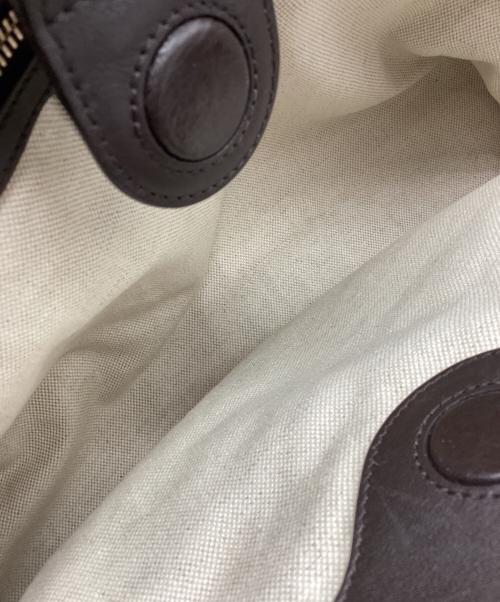 GUCCI（グッチ）GUCCI (グッチ) ハンドバッグ ショッパー バイソン ブラウンの古着・服飾アイテム