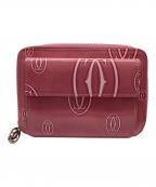 Cartierカルティエ）の古着「2つ折り財布 ハッピーバースデー」｜ピンク