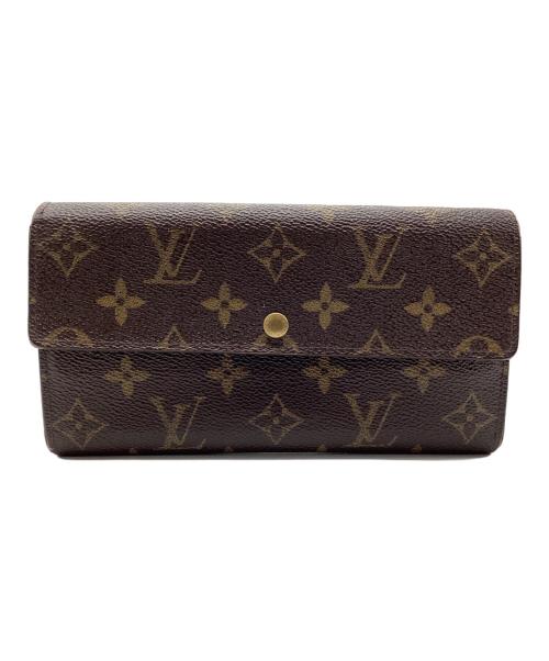LOUIS VUITTON（ルイ ヴィトン）LOUIS VUITTON (ルイ ヴィトン) ポルト モネ クレディ 長財布 モノグラム ブラウンの古着・服飾アイテム