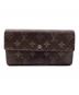 LOUIS VUITTON（ルイ ヴィトン）の古着「ポルト モネ クレディ 長財布 モノグラム」｜ブラウン