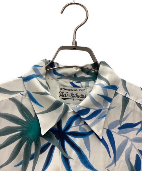 WACKO MARIA（ワコマリア）WACKO MARIA (ワコマリア) オープンカラーシャツ 16SS 伊勢丹 ホワイト×ブルー サイズ:SIZE Mの古着・服飾アイテム