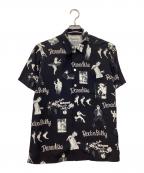 WACKO MARIAワコマリア）の古着「オープンカラーシャツ」｜ブラック