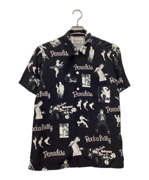 WACKO MARIA（ワコマリア）WACKO MARIA (ワコマリア) オープンカラーシャツ ブラック サイズ:SIZE Mの古着・服飾アイテム