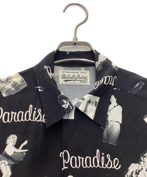 WACKO MARIA（ワコマリア）WACKO MARIA (ワコマリア) オープンカラーシャツ ブラック サイズ:SIZE Mの古着・服飾アイテム