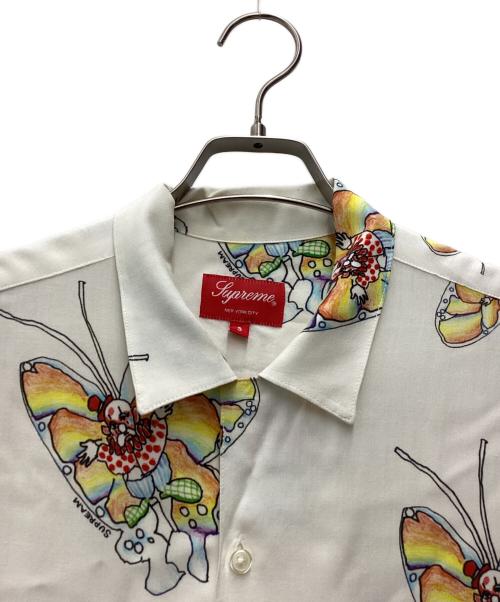 SUPREME（シュプリーム）Supreme (シュプリーム) オープンカラーシャツ Gong Butterfly Shirt 16SS ホワイト サイズ:SIZE Sの古着・服飾アイテム
