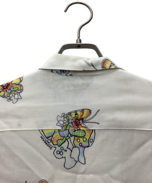 SUPREME（シュプリーム）Supreme (シュプリーム) オープンカラーシャツ Gong Butterfly Shirt 16SS ホワイト サイズ:SIZE Sの古着・服飾アイテム