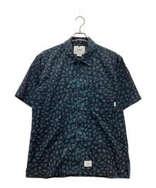 WTAPS（ダブルタップス）の古着「オープンカラーシャツ」｜ブラック×グリーン