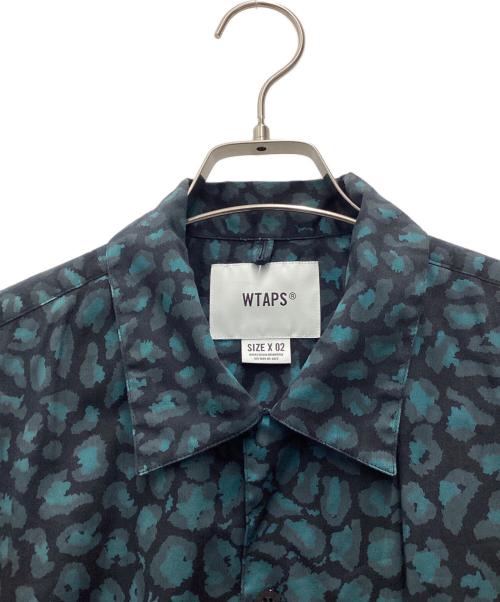 WTAPS（ダブルタップス）WTAPS (ダブルタップス) オープンカラーシャツ ブラック×グリーン サイズ:SIZE Mの古着・服飾アイテム