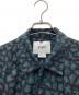 中古・古着 WTAPS (ダブルタップス) オープンカラーシャツ ブラック×グリーン サイズ:SIZE M：13000円