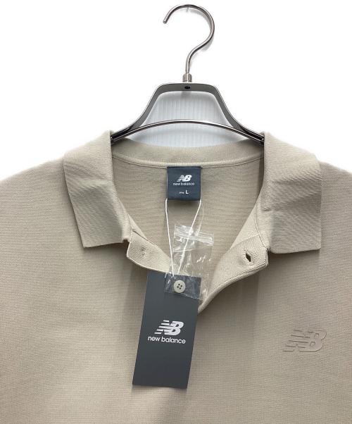 NEW BALANCE（ニューバランス）NEW BALANCE (ニューバランス) 半袖ポロシャツ ベージュ サイズ:SIZE Lの古着・服飾アイテム