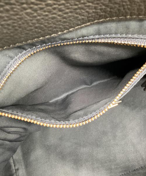 TORY BURCH（トリーバーチ）TORY BURCH (トリーバーチ) レザートートバッグ ブラックの古着・服飾アイテム