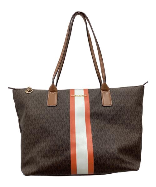 MICHAEL KORS（マイケル・コース）MICHAEL KORS (マイケル・コース) トートバッグ ブラウンの古着・服飾アイテム
