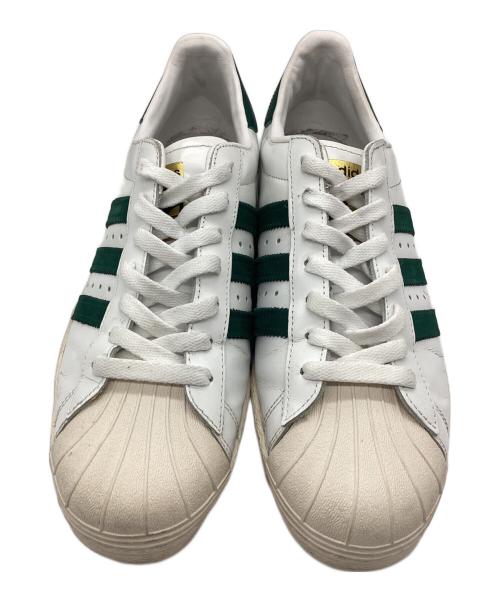 adidas（アディダス）adidas (アディダス) SUPER STAR 80s ローカットスニーカー グリーン×ホワイト サイズ:SIZE 27.5cmの古着・服飾アイテム