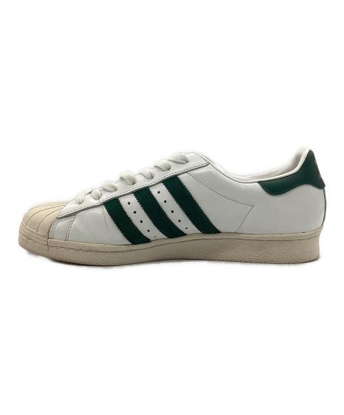 adidas（アディダス）adidas (アディダス) SUPER STAR 80s ローカットスニーカー グリーン×ホワイト サイズ:SIZE 27.5cmの古着・服飾アイテム