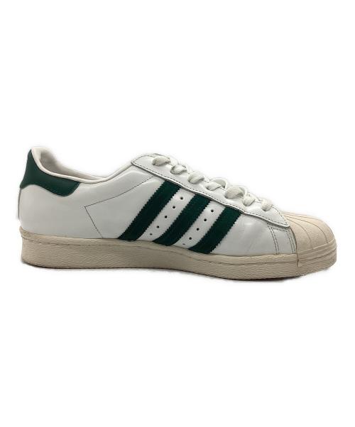 adidas（アディダス）adidas (アディダス) SUPER STAR 80s ローカットスニーカー グリーン×ホワイト サイズ:SIZE 27.5cmの古着・服飾アイテム